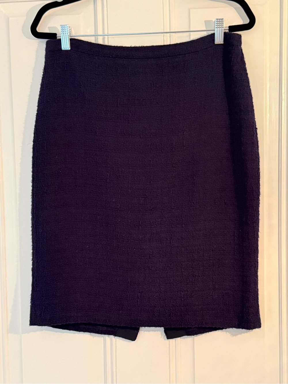 J. Crew Navy Textured Pencil Skirt
